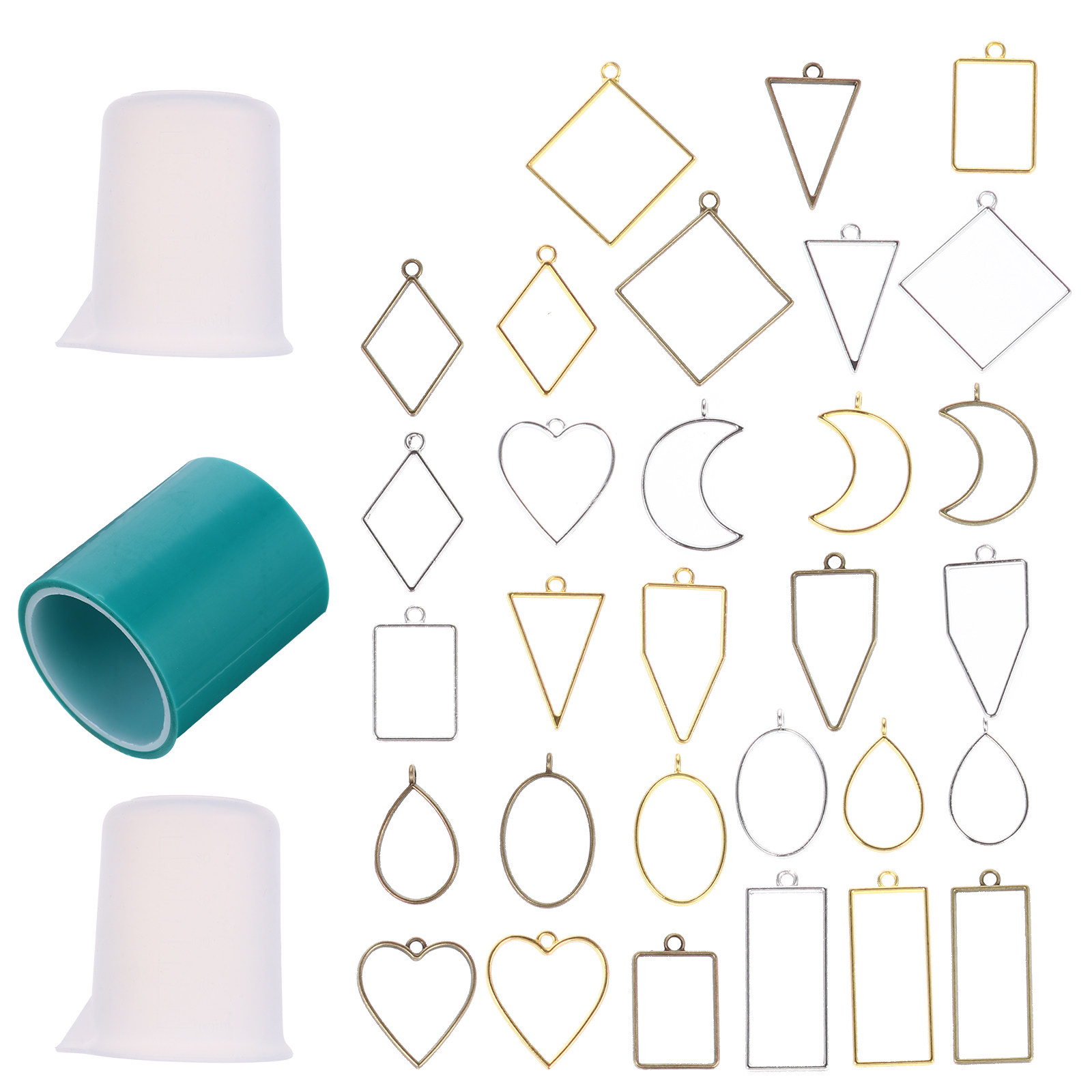 33-teiliges Metall-Charms-Set  – Resin Crafts Diy Bewertung und Preis